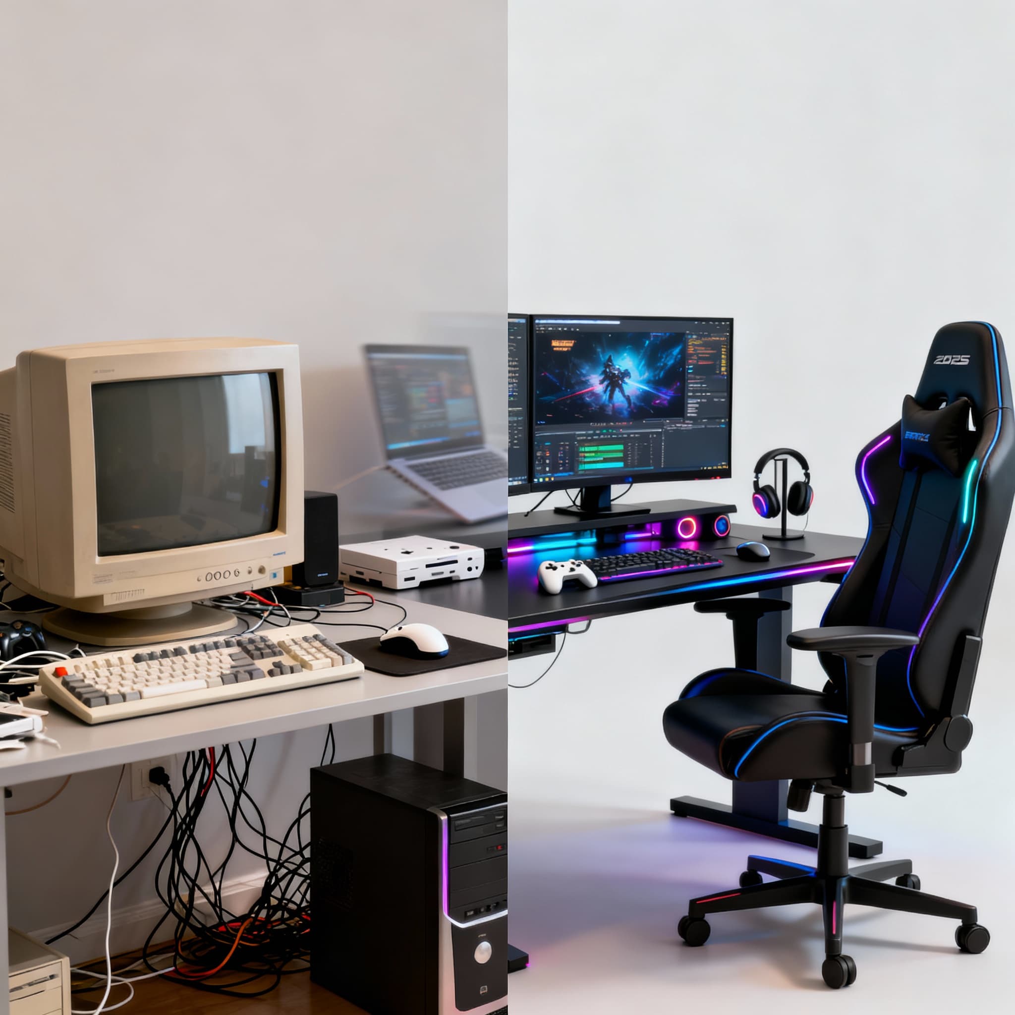 The Evolution of Gaming Setups: From the 2000s to 2025 (A Nostalgic Journey 🎮)