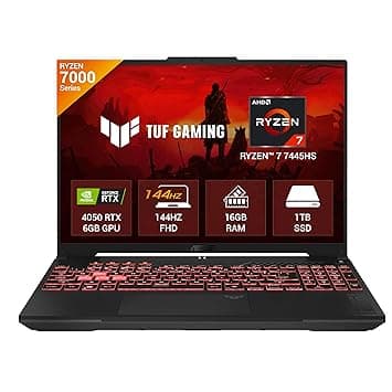 ASUS TUF A16 (2025) AMD Ryzen 7 7445HS Gaming Laptop