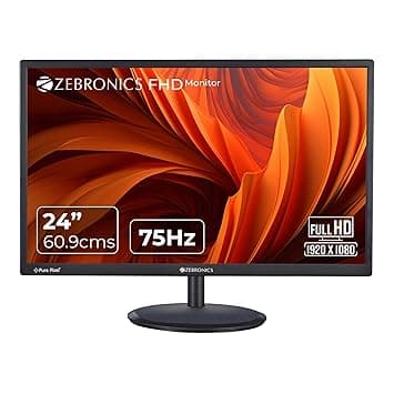 ZEBRONICS PA124 24" FHD 75Hz LED Monitor