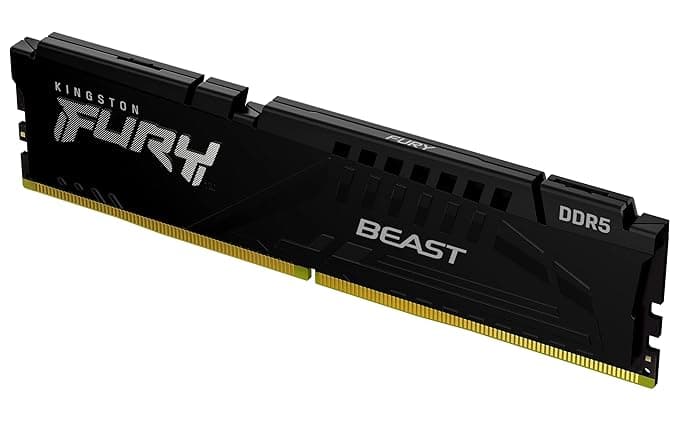 Kingston Fury Beast 16GB DDR5 5200MHz Non-ECC DIMM Desktop Memory - KF552C40BB-16 (Black)