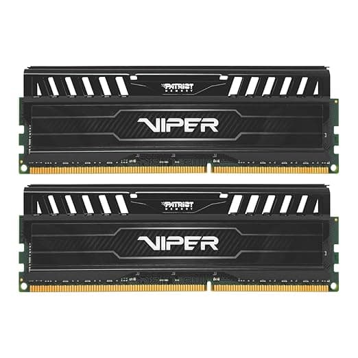 Patriot Memory Viper III 16GB (2x8GB) DDR3 1600MHz CL10 Desktop RAM - Black Mamba Heatsink