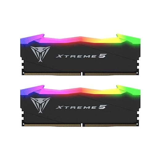 Patriot Memory Viper Xtreme 5 RGB DDR5 32GB (2x16GB) 8000MT/s CL38 UDIMM Desktop Gaming Memory Kit