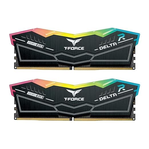 TeamGroup T-Force Delta RGB 64GB (2x32GB) DDR5 5600 MHz CL36 Desktop RAM Kit