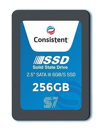 Consistent SSD 256GB 2.5 Inch SATA Internal SSD