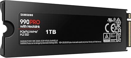Samsung 990 PRO w/ Heatsink SSD 1TB PCIe 4.0 M.2 (MZ-V9P1T0CW)