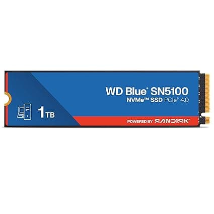 Western Digital WD Blue SN5100 NVMe 1TB PCIe Gen4 M.2 SSD (WDS100T5B0E-00CPE0)