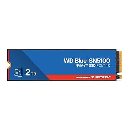 Western Digital WD Blue SN5100 NVMe 2TB PCIe Gen4 M.2 SSD (WDS200T5B0E-00CPE0)