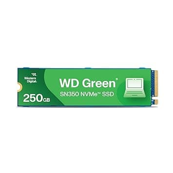 Western Digital WD Green SN350 NVMe 250GB M.2 SSD (WDS250G2G0C)