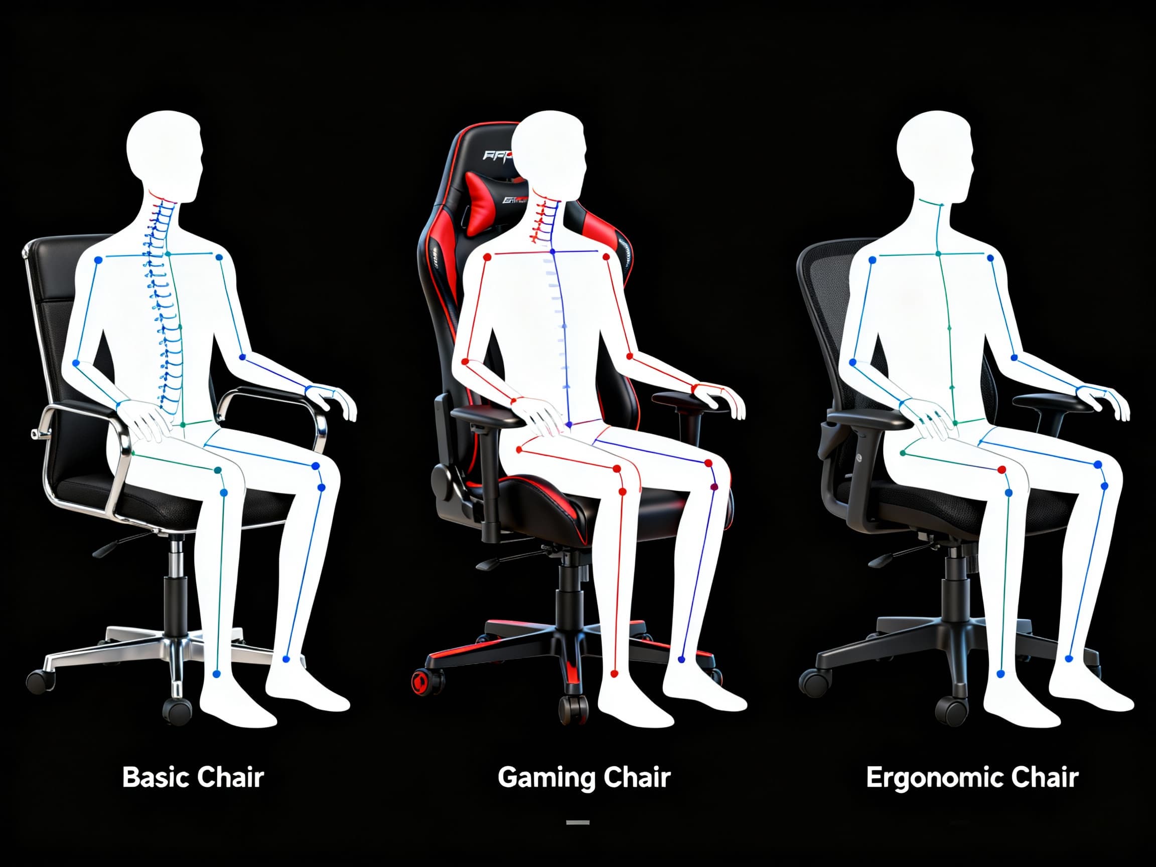 Chair vs Gaming Chair vs Ergonomic Chair