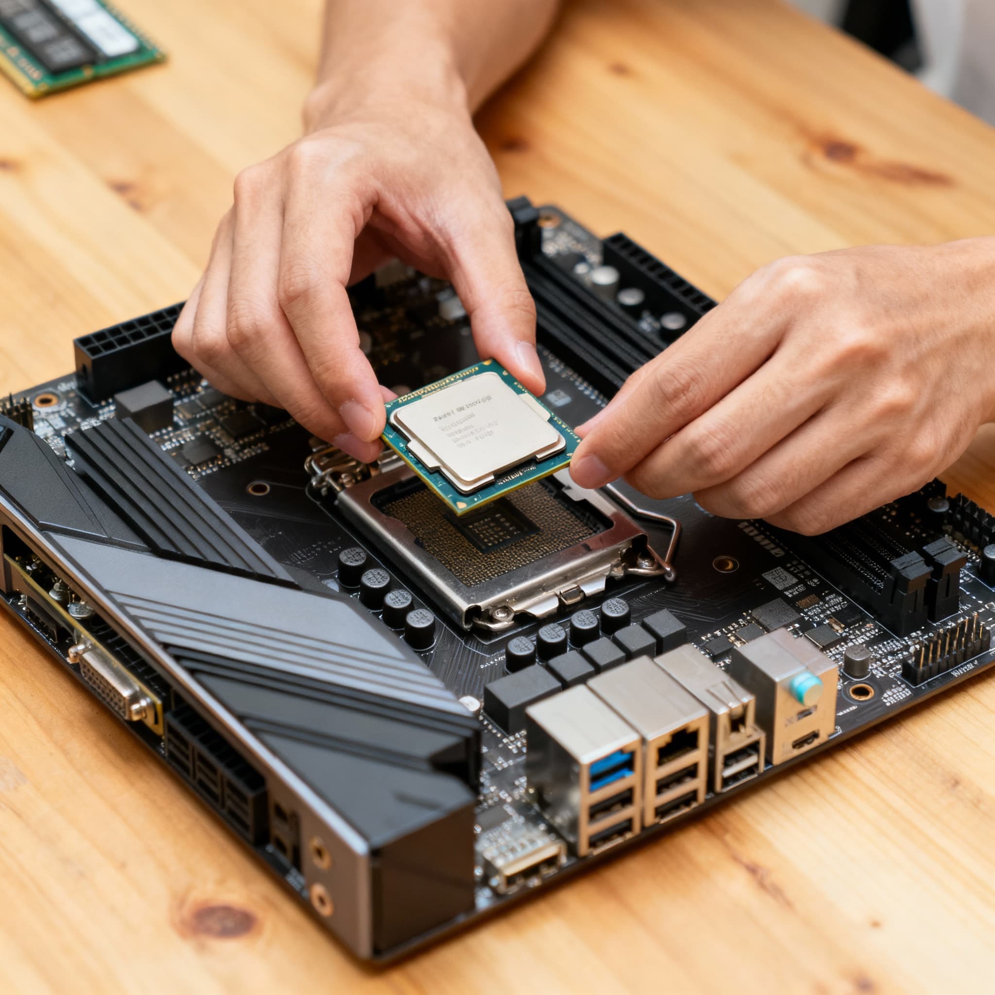 Install the CPU on the Motherboard