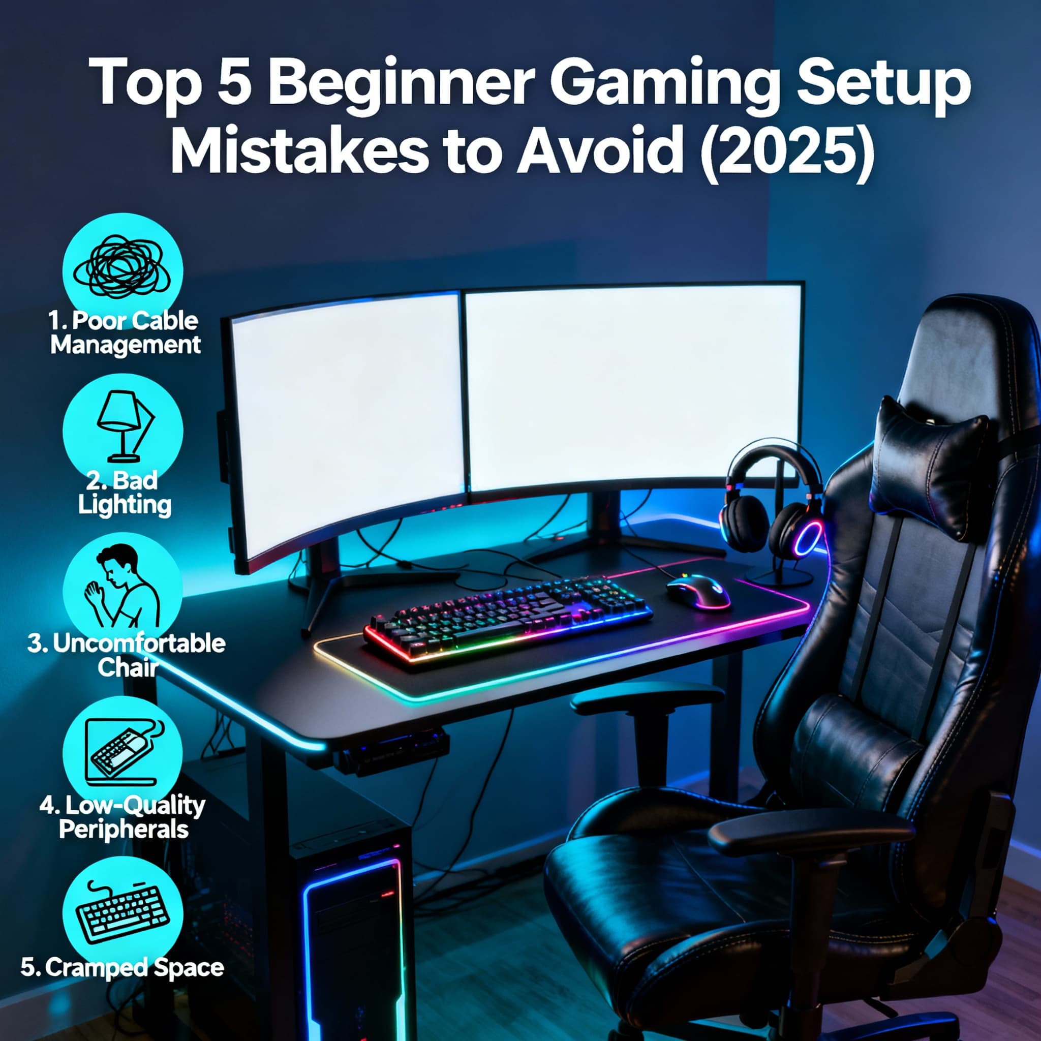 Top 10 Mistakes to Avoid When Creating a Gaming Setup (Beginner’s Guide 2025)