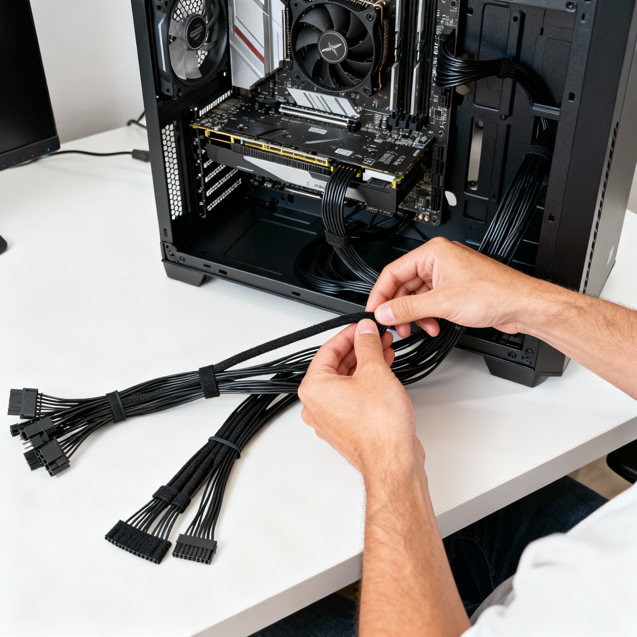 Connect the PSU and Manage Cables