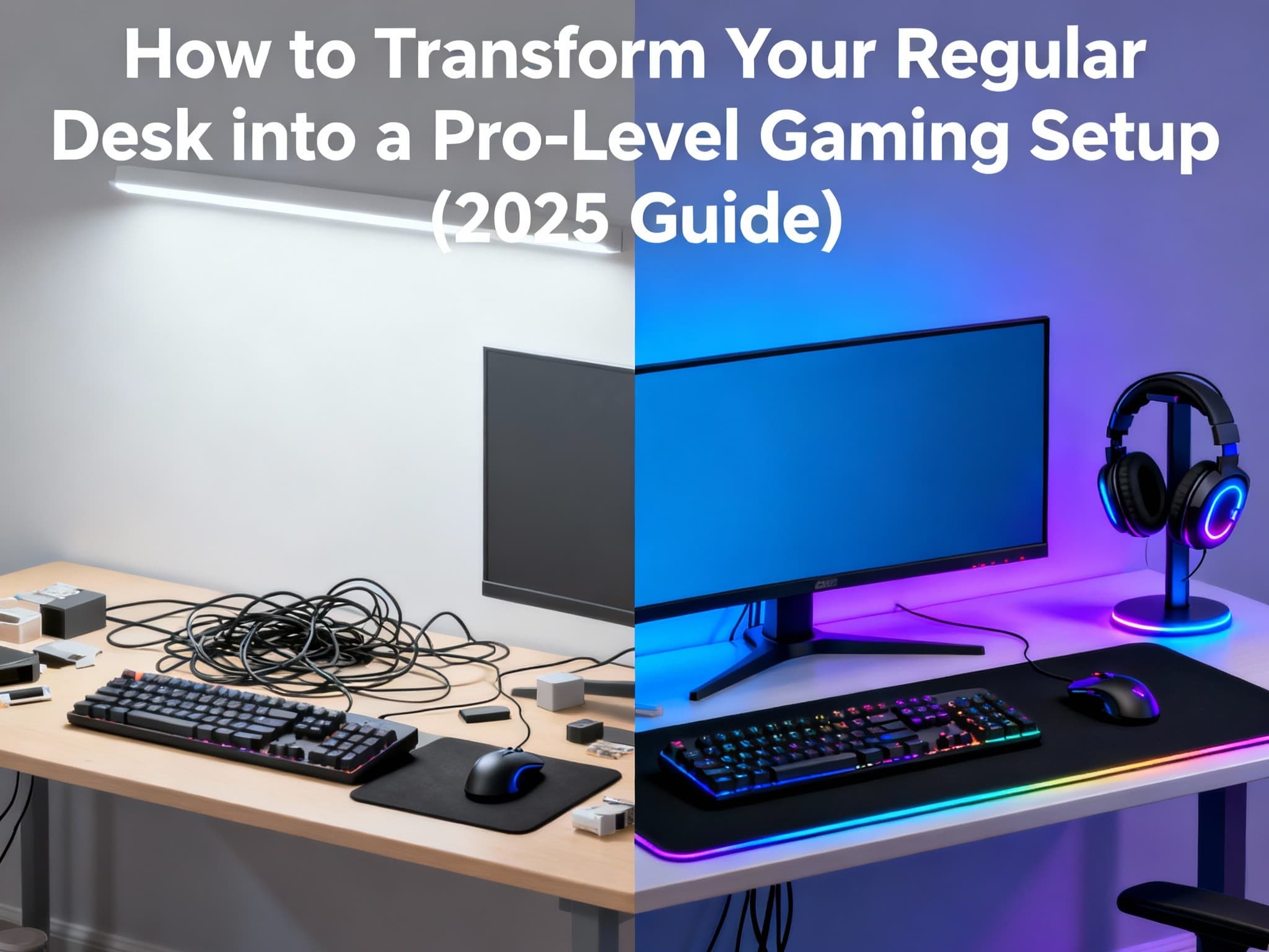 How to Transform Your Regular Desk into a Pro-Level Gaming Setup (2025 Guide 💻🎮)