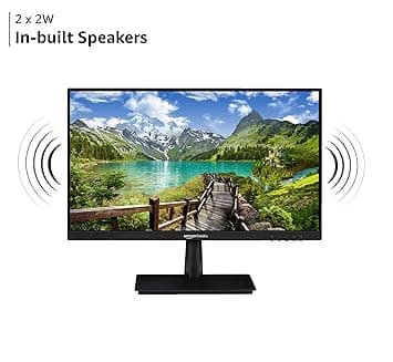 Amazon Basics 21.5" Full HD Bezel-Less Monitor (Built-in Speakers)