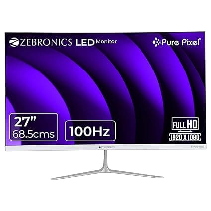 ZEBRONICS 27" SA127 Bezel-Less LED Monitor