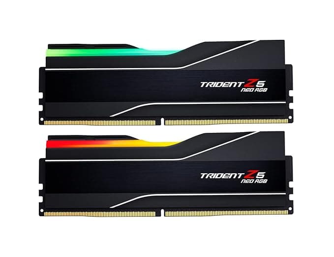 G.Skill Trident Z5 NEO RGB 64GB (2x32GB) DDR5 6000 CL30 Desktop Memory (AMD EXPO)