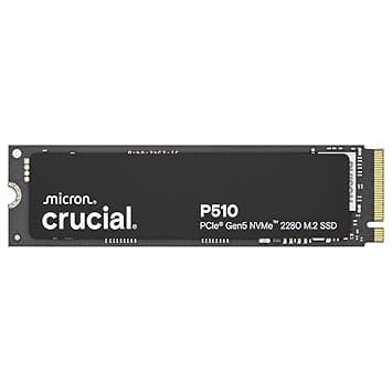 Crucial P510 1TB PCIe Gen5 NVMe 2280 M.2 SSD