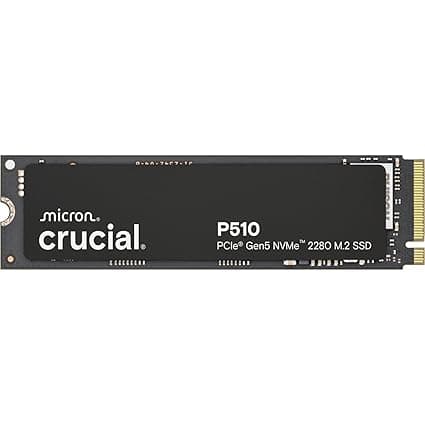 Crucial P510 2TB PCIe Gen5 NVMe 2280 M.2 SSD
