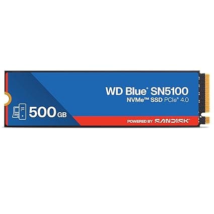 Western Digital WD Blue SN5100 NVMe 500GB PCIe Gen4 M.2 SSD (WDS500G5B0E-00CPE0)